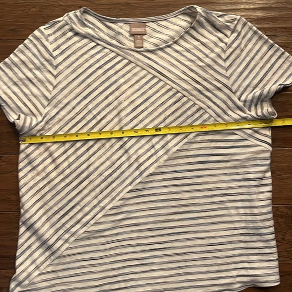 Chico’s Santa Fe Spliced Textured Asymmetrical  Tunic Size 3 - Picture 4 of 8